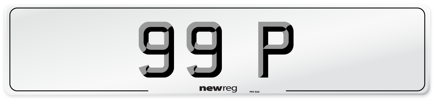 99 P Number Plate from New Reg